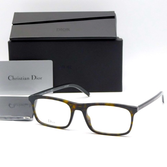 Dior Other - NEW DIOR BLACKTIE 235 581 HAVANA BLACK RECTANGULAR EYEGLASSES FRAME 54-1…